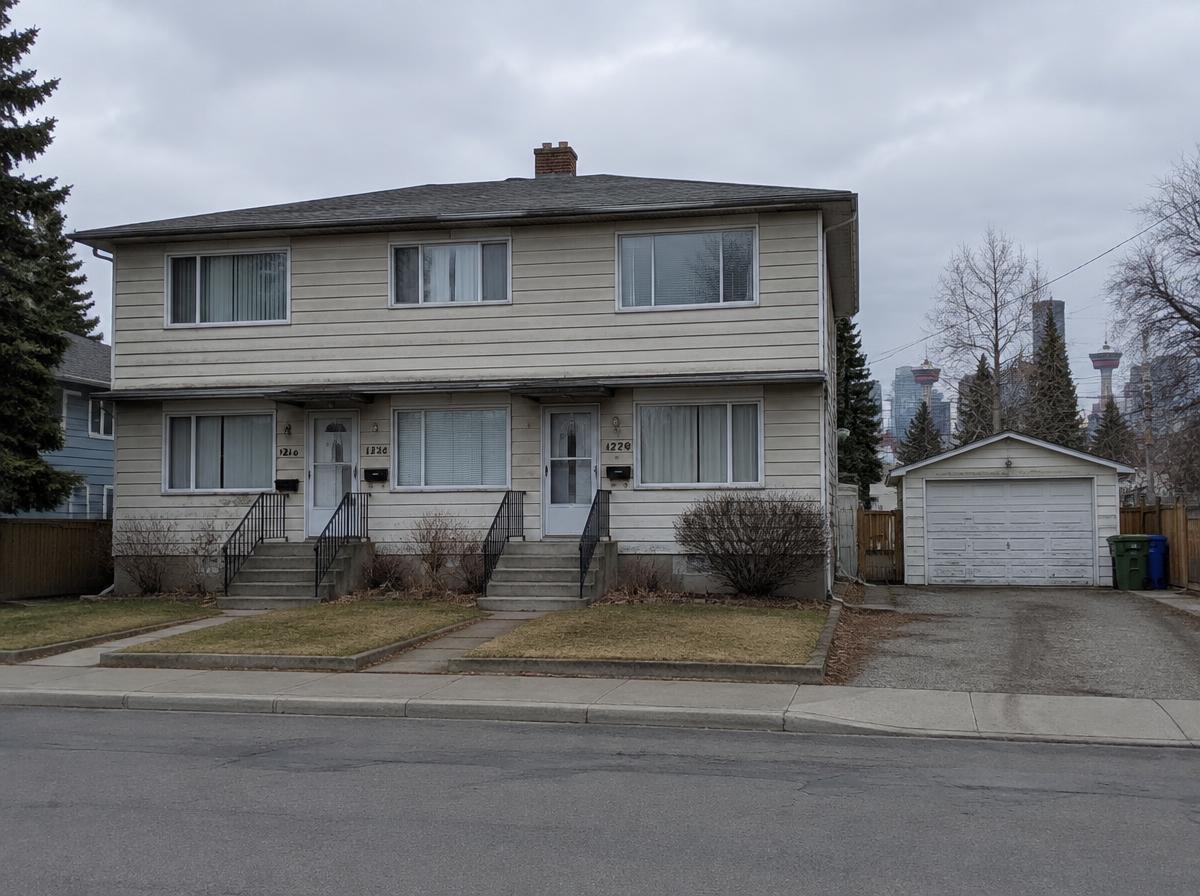Original triplex before construction